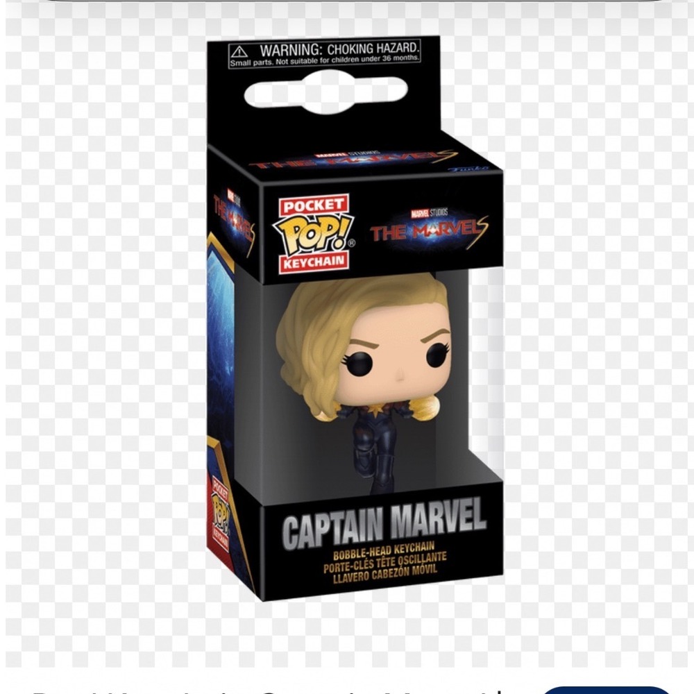 Funko Pocket Pop Keychain Captain Marvel The Marvels Bobble-Head Figure NEW